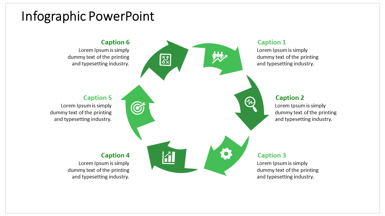 infographic ppt-6-Green